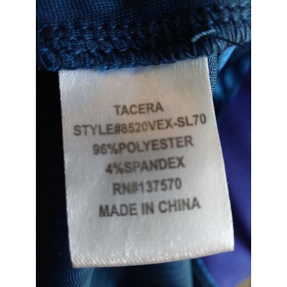 Tacera Dress Blue Velvet Ruffled Sleeves Sz 2X Fairy Witchy Festival - Picture 9 of 10